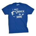 thumbnail image 1 of I Have Greece On My Shirt Funny Pun Geography Country Tee (Heather Royal) - L, 1 of 4