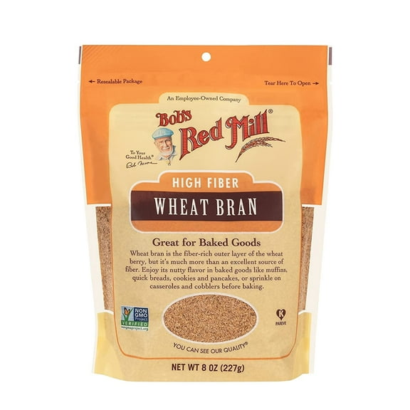 Bob's Red Mill High Fiber Wheat Bran 8 oz Pack of 3