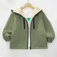 thumbnail image 4 of Cethrio Boys Winter Coats, Fleece 2 Piece Warm Waterproof Windbreaker Jacket Army Green Size 14-16, 4 of 7