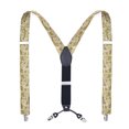 thumbnail image 1 of Coofit Men's Suspender Fashion Decorative 4 Clips Back Suspender Tuxedo Suspender, 1 of 1