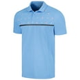 thumbnail image 2 of Men's Levelwear Light Blue Chicago Cubs Sector Batter Up Raglan Polo, 2 of 3