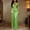 Fluorescent Green, variant on Women's Elegant Sleeveless Satin Cowl Neck Wide Leg Jumpsuit – Solid Color Slim Fit Formal Party Outfit Champagne，L