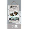thumbnail image 3 of Wooden Hanging Sign Dachshund & Co. Bath Soap Vintage Wall Art Dog Lovers Gift Rustic Wooden Wall Decor for Home Office Cafes Bars Funny Bathroom Decor Shabby Signs 6x12 Inches, 3 of 5