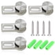 thumbnail image 1 of Clip de espejo de superficie brillante para vidrio, acrílico, imágenes y arte de pared, construcción de aleación de zinc con durabilidad duradera, ideal para baño o uso al aire libre (4 piezas), 1 of 5
