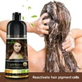 thumbnail image 2 of Herbishh 3-In-1 Magic Hair Dye Shampoo for Gray Hair - Light Brown, 500 Ml, Ammonia-Free, Long Lasting, Colors Hair in Minutes,Unisex Pack of 24, 2 of 8