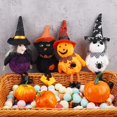thumbnail image 4 of 4 piezas de decoraciones de Halloween, adorno colgante de muñeco fantasma, calabaza, fantasmas, arañas, elementos de bruja espantapájaros para decoración de festivales al aire libre, adornos de jardí, 4 of 5