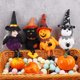 thumbnail image 4 of 4 piezas de decoraciones de Halloween, adorno colgante de muñeco fantasma, calabaza, fantasmas, arañas, elementos de bruja espantapájaros para decoración de festivales al aire libre, adornos de jardí, 4 of 5
