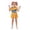 Orange, variant on KIBOO Pop Idol Swimsuit Cosplay Set, Fantasy Hunter Movie Inspired Costume for Halloween Stage Performance