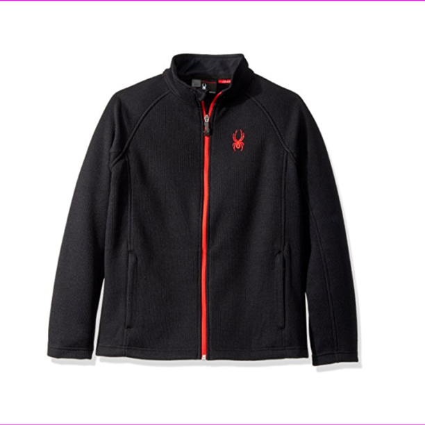 Spyder Men's Full Zip Constant Knit Jacket Blue Medium XXL/Black/Red