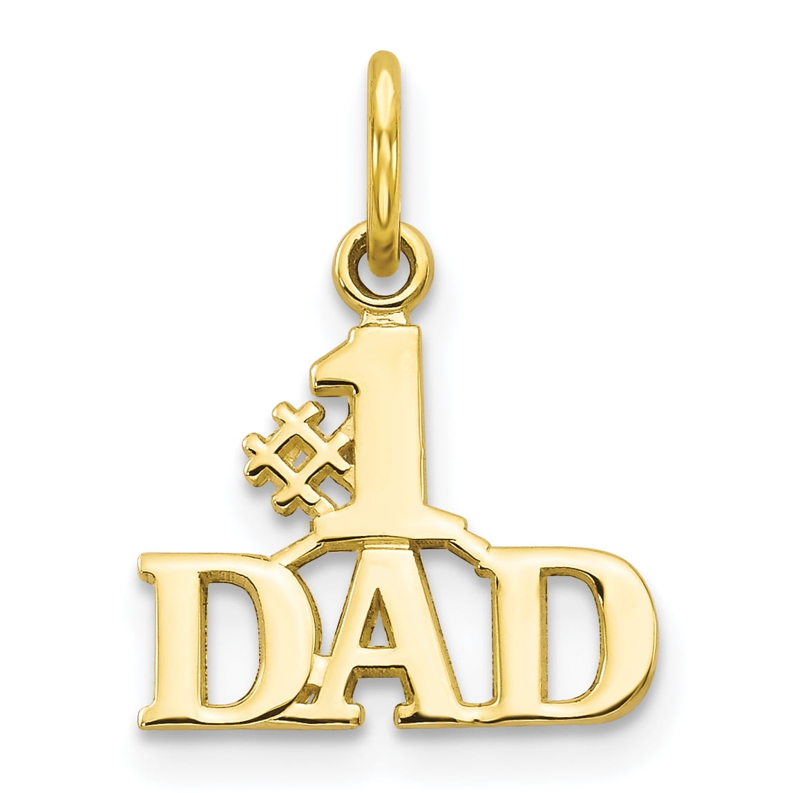 Best Quality Free Gift Box 14k 1 Dad Charm