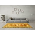 thumbnail image 3 of Ahgly Company Machine Washable Indoor Rectangle Persian Yellow Traditional Area Rugs, 8' x 12', 3 of 4