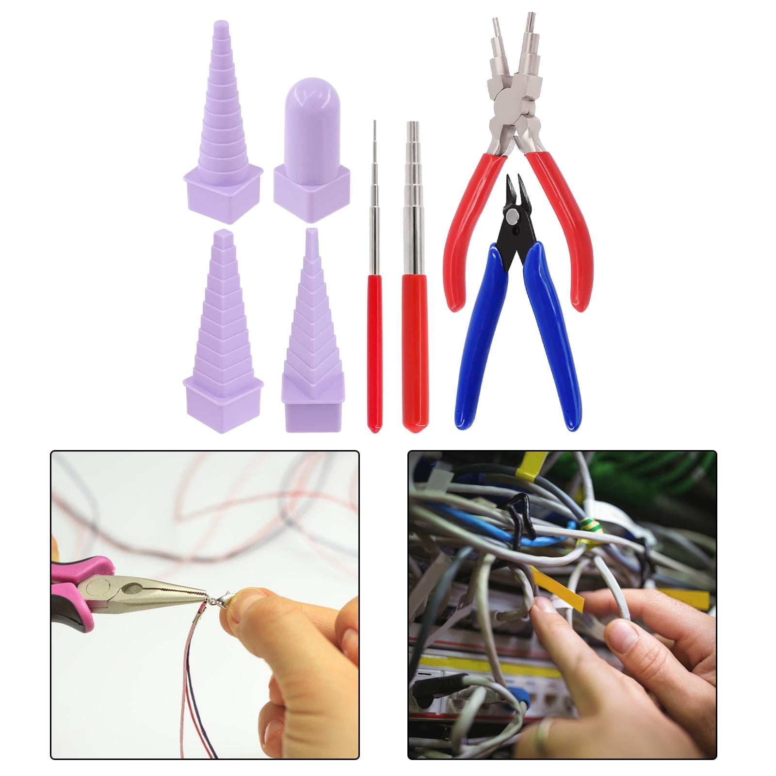 8Pcs Wire Looping Tool, Bail Making Pliers, DIY Craft Jump , Adult Wire Looping , Winding Forming Tool for Wire Wrapping