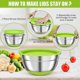 thumbnail image 4 of 2 Pack Mixing Bowls with Airtight Lids, Colorful Stainless Steel Metal Nesting Bowls for Kitchen, No, 4 of 5