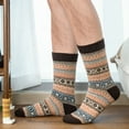 thumbnail image 2 of KOITHOT 6 Pairs Wool Socks for Men, Thick Soft Knit Vintage Boot Crew Socks, 2 of 6