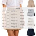 thumbnail image 3 of Ynynloco Girls Casual Mini High Waist Stretchy Flared Pleated Skater School Uniform Skirts, 3 of 6
