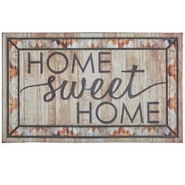 Mohawk Home Doorscapes Mat Rustic Sweet Home Mat Scatter, 1'6"x2'6", Tan & Cream