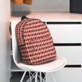thumbnail image 3 of Easygdp Red and Brown Squares Mochila Ligera de 15 Pulgadas para Estudiantes, Mochila Cómoda para la Escuela y Viajes, Correas Ajustables, 3 of 6
