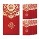 thumbnail image 1 of Fiudx Sobres Rojos de Año Nuevo Chino, Elegante Diseño con Estampado Dorado, Estampado Floral Hueco, Portamonedas Festivo, Accesorio para Bodas, Cumpleaños y Fiestas, Juego de 10 Unidades, Tamaño 17, 1 of 7