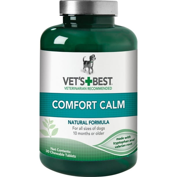 Vet's Best Comfort Calm Calming Dog Supplements, 30 Chewable Tablets