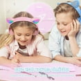 thumbnail image 3 of Queen.Y Over-Ear Cat Ear Wireless Headset with Microphone, Purple, 3 of 5