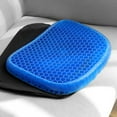 thumbnail image 2 of Chair Seat Cushion Silicon Ice Gel Seat Cushion 3D Cooling Grid Honeycombs Sitter Back Support Cushion Seat, 2 of 12