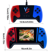 3.5-Inch HD Retro Game Console: A Portable Handheld Gaming System Supporting TV and Projector Connectivity—Featuring Built-in 520+Classic Games, an Ideal Gift for Family Entertainment.