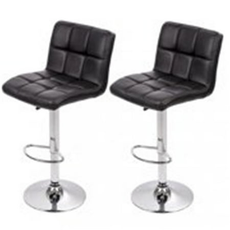 Ergonomic Height Adjustable Backrest Footrest Barstool Chair Kitchen Stool