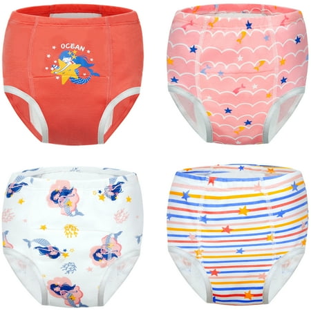 

Clearance! Baby Girls Training Underwear Toddler Cotton Potty Training Pants Soft Absorbent Girls Toddler Training Underwear