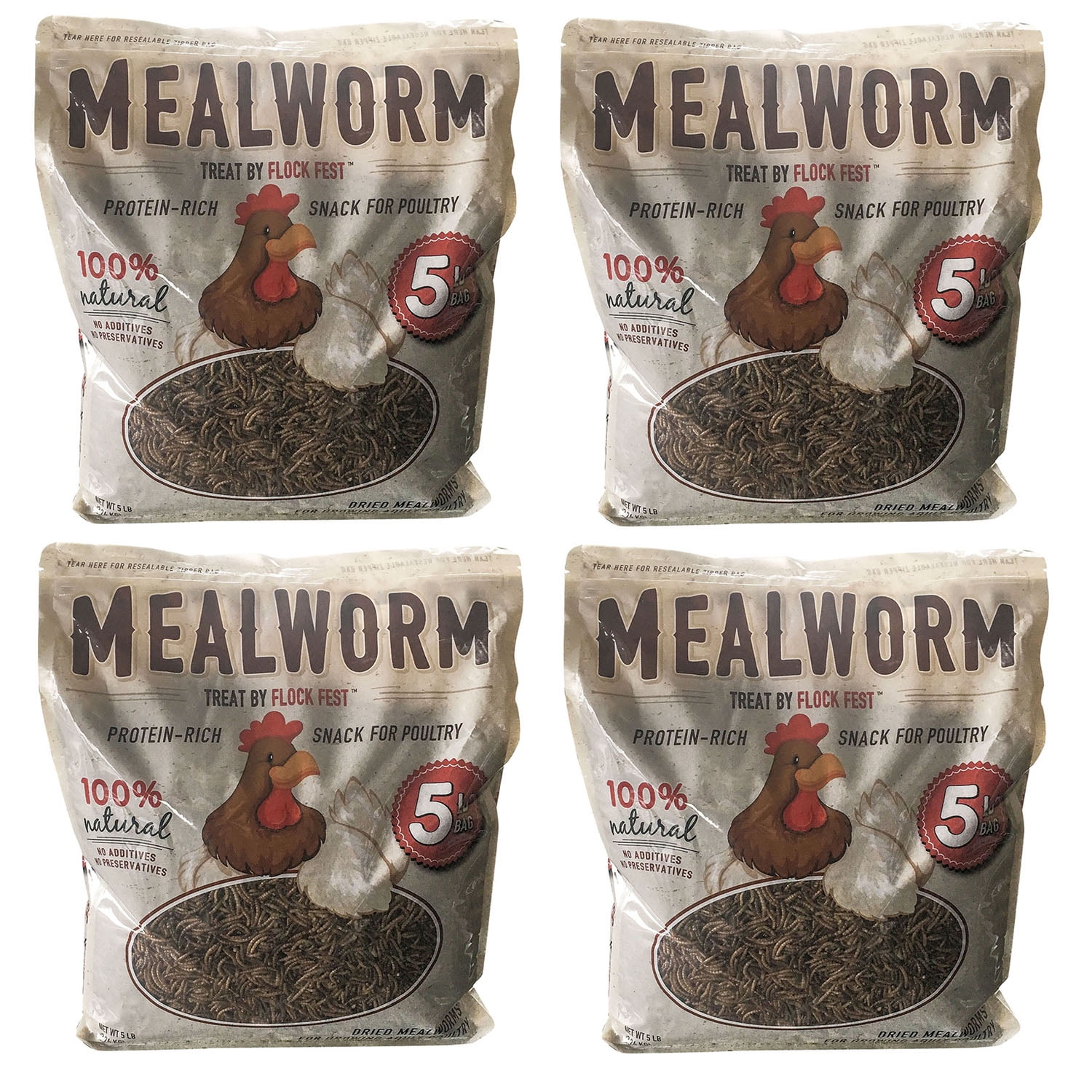 Chicken Treats Duck Feed Organic Meal Worms Dried Mealworms for chickens 20lbs 