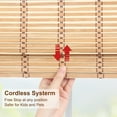 thumbnail image 4 of LUCKUP Cordless Bamboo Roman Shades, Roll Up Bamboo Blinds for Indoor Windows, Light Filtering UV Protection Window Treatment for Home&Office, 26" W x 64" L, 4 of 7