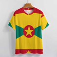 thumbnail image 3 of Grenada Flag Design Women's Short Sleeve Tops Casual Blouses T Shirt, 3 of 6