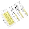 thumbnail image 2 of Salouo Easter Bunny Pattern 3 Pieces Toddler Utensils, Kids Silverware Set Stainless Steel Utensils for Kids Children Safe Spoons Forks & Knife Dishwasher Safe, 2 of 8