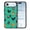 Chicken Pattern, variant on WIRESTER Shockproof Soft Rubber Cover Case for Apple iPhone 17 Air 6.6" 2025, Barnyard Chicken Roosters Teal Background
