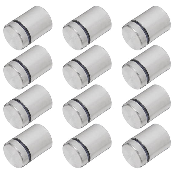 DEEPCRAFF Glass Board Mounting Hardware Sign Screws Silver 12Pcs Stainless Steel
