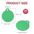 thumbnail image 2 of Uxcell Metal Round Stamping Blanks Tags Blank Tag with Hole for Engraving Green, 2 of 7