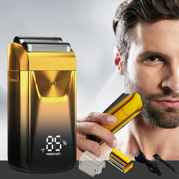 Dvkptbk 3-Speed Electric Shavers for Bald Men, Close Shave Head Shavers withsDouble Foil, Barber Supplies Beard Trimmer, Gifts for Men