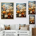thumbnail image 4 of Designart "Orange Yellow Seasonal Flowers Seasonal composition III" Floral Canvas Art Print, 4 of 5