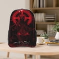 thumbnail image 5 of Kdxio Red Gothic Skeleton Throne Clear Backpack, Transparent Bookbag for School for Women Men, Capacity Clear Bag for College, Travel, 5 of 7