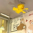 thumbnail image 4 of KUFptva Remote Controlled USB Powered Ceiling Fan Rechargeable Miniature Timing 3 Gears Electric Fan for Dorms and Tents Use, 4 of 7