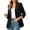 *Black, variant on ClodeEU Women's Lapel Collar 3/4 Sleeve Open Front Blazer,Casual Loose Work Suit Jacket with Pockets ,Women's Plus L