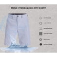 thumbnail image 6 of Visive Men's Hybrid Quick Dry Shorts - Stretch Fabric for Golf, Swimming, Hiking - Stylish Casual Wear - Big & Tall Sizes up to 44 - Versatile Land & Sea Comfort - Ultimate Comfort with Classic Fit, 6 of 7