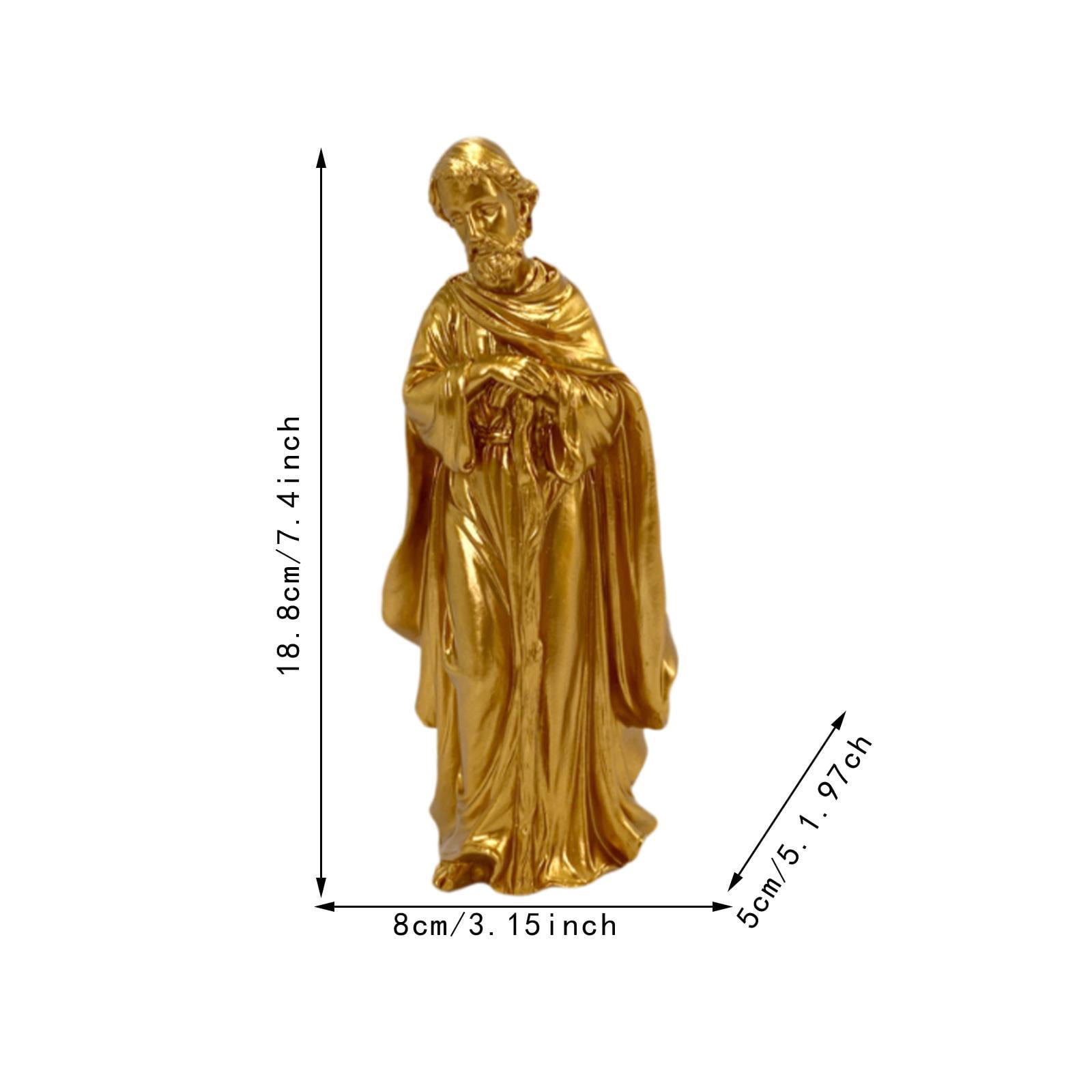 Statue De La Nativité - Jésus En Résine - Décoration De Noël Religieuse - Cadeau Chrétien Pour La Maison Ou L'église