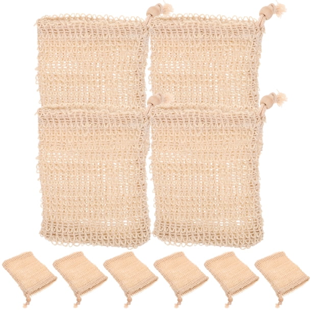 Bolsas de jabón para uso en ducha, bolsas de espuma para jabón, bolsas de jabón para baño, 10 Uds.