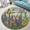 Butterfly2, variant on Round Rug, Alien Ufo Soft Washable Carpet, Non-Slip Floor Mat for Living Room Bedroom Home Decor 24 Inch