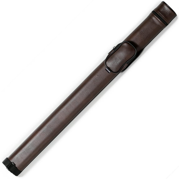 OKKO Billiard Pool Cue Hard Deluxe Oval Case 1x1 Dark Brown