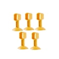 thumbnail image 1 of Riwesomey Paquete de 5 topes de manija de puerta de silicona anticolisión, almohadilla de protección de bajo ruido sin perforaciones, accesorio Herramientas y ferretería Amarillo, 1 of 6