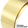 thumbnail image 4 of Uxcell Brass Sheet Roll Metal Foil Plates 1000mm Length x100mm Width x 0.01mm Thickness, 4 of 4