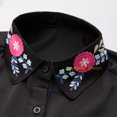 thumbnail image 3 of LoudSung Detachable Fake Collar Half Shirt Blouse False Collar Embroidery Dickey Design for Women Girls, 3 of 7
