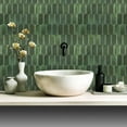 thumbnail image 2 of GRIPRO Peel and Stick Backsplash – Wall Tile for Kitchen Backsplash 12"x12" Hexagonal Self-Adhesive Backsplash Tile for Kitchen, Bathroom 3D Wall Stickers (4 sheets, Green), 2 of 6