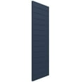 thumbnail image 2 of Ekena Millwork 18"W x 41"H True Fit PVC Horizontal Slat Modern Style Fixed Mount Shutters, Starless Night Blue (Per Pair - Hardware Not Included), 2 of 9